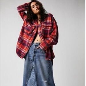 We The Free Vibrant Plaid Shirt